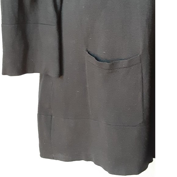 Women's Chelsea &Theodore long tunic with back slit/ bow closure,3/4 sleeves, M - Picture 3 of 11